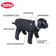 Светоотражающий жилет для собак на флисе Alva Dog Vest Nobby Черный 36 см - изображение 3