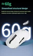 Миша бездротова ігрова Holy Sword M890 UltraLight Tri-Mode Esports PAW3311, 12000 DPI 2,4G+Bluetooth White - зображення 4