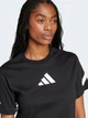 Футболка хлопковая женская Adidas W Z.N.E. Tee JJ4778 S Black/White (4067887577083) - изображение 3