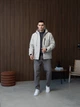 Чоловіча весняна демісезонна куртка M.A.D.I.S.S світло-сірий 4XL - изображение 1
