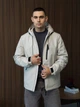 Чоловіча весняна демісезонна куртка M.A.D.I.S.S світло-сірий 4XL - изображение 3