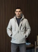 Чоловіча весняна демісезонна куртка M.A.D.I.S.S світло-сірий 4XL - изображение 9