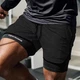 Двойные спортивные шорты с тайтсами OutlendShorts, черные, размер L-XL - изображение 2
