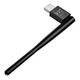 Бездротовий WiFi Адаптер HOCO HI37 WiFi4 USB external antenna wireless network card 2.4GHz 150Mbps Black - изображение 5