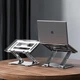 Подставка для ноутбука RTAKO RS-CP75A Dual-Layer Carbon Steel Laptop Stand Silver (6930539527331) - изображение 2