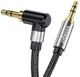Кабель ESSAGER Monster 3.5mm to 3.5mm 90˚ Jack Audio Cable 1.5m Black (EYP35-WTA01) - изображение 2