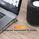 Кабель ESSAGER Monster 3.5mm to 3.5mm 90˚ Jack Audio Cable 1.5m Black (EYP35-WTA01) - изображение 4