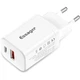 Зарядний пристрій ESSAGER Journey USB-C/USB-A 30W PD/QC White (ECTPQS-ZTB02) - зображення 1