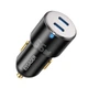 Автомобильное зарядное устройство ESSAGER City Dual USB-C PD/QC3.0 66W Black (ECC2C-FF01) - изображение 1