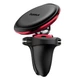 Автодержатель Baseus Magnetic Car Mount Phone Holder with Cable Clip Air Vent Version Cluster Black/Red (C40141201913-00) - изображение 6