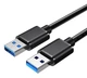 Кабель ESSAGER USB Male to USB 3.0 Male 5Gbps Speed 2m Black (EXCAA-YTD01) - зображення 1