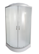 Душовий бокс TKF TKF100/1 Білий Онікс WG 100×100×215 см, кутовий, хромовий профіль, матове скло, низький піддон - изображение 1
