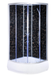 Гідробокс TKF TKF90-30 Venom BG 90×90×215 см, кутовий, сатиновий профіль, тоноване скло, середній піддон - изображение 2