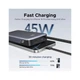 Батарея універсальна Ugreen 20000mAh 45W with Built-in Cable (PB536 55988B) (19967) - зображення 4