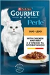 Упаковка влажного корма для котов Purina Gourmet Perle Duo с курицей и говядиной мини филе в подливке 26 шт по 85 г (7613287601810 / 8445291187948) - изображение 3