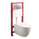 Комплект: MIXXUS PREMIUM ELLIPSE-SET-2102 Унітаз система змиву TORNADO 3.0+ Інсталяція KOER KT-0404 + панель KT-0604-01 CHROME (MP6690) - изображение 1