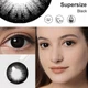 Линзы цветные без диоптрий чёрные Supersize Black + контейнер для хранения - изображение 1