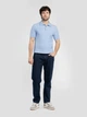 Поло чоловіче блакитного 100% бавовна Arber Polo knit MSS NAVT-123 S зріст 4 блакитний (M09.41.23.621) - изображение 2
