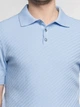 Поло чоловіче блакитного 100% бавовна Arber Polo knit MSS NAVT-123 S зріст 4 блакитний (M09.41.23.621) - изображение 4