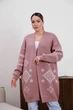 Кардиган женский вязаный пудровый 44-60 с1524.5086 - изображение 5