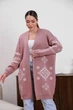 Кардиган женский вязаный пудровый 44-60 с1524.5086 - изображение 8