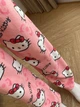 Плюшевые пижамные брюки Hello Kitty в нежно розовом цвете — Теплые женские домашние брюки из флиса, розовые брюки для сна и отдыха в стиле Y2K S - изображение 5