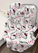 Плюшевые пижамные брюки Hello Kitty в белом цвете — Теплые женские домашние брюки из флиса, белые брюки для сна и отдыха в стиле Y2K S - изображение 4