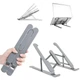 Підставка для ноутбука VHG X2 Foldable Laptop Stand Silver 213*215*15 мм, складана, пластикова - зображення 3