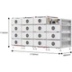 Стійка для високовольтних батарей Deye BOS-B Rack до 15 батарей 2150x1136x800 мм Grey Продається тільки в зборі з акумуляторами - зображення 3