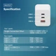 Зарядное устройство Digitus 2xUSB-C + 1xUSB-A GaN 100W (DA-10304) - изображение 10