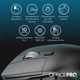 Беспроводная мышь OfficePro M395B 2.4 ГГц бесшумная 800/1200/1600 dpi Black (M395B) - изображение 5
