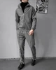 Чоловічий повсякденний комплект у класичному стилі (куртка + брюки) M Сірий (RM0237) - зображення 2