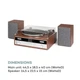 Музичний центр, Стереосистема 8в1, Wifi,Bt,Fm,Cd,Aux, Auna Birmingem, Hifi, з Німеччини - зображення 3