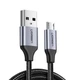 Кабель Micro USB Ugreen US290 60147 5V/2A для заряджання і передачі даних (Сірий, 1.5м) - изображение 1