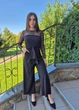 Комбинезон женский брючный с ажурными рукавами Zara Черный 14451 XS (на укр 40-42) - изображение 4
