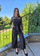 Комбинезон женский брючный с ажурными рукавами Zara Черный 14451 XS (на укр 40-42) - изображение 6