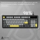 Клавиатура Ajazz AF98 USB UA Black/Grey/Yellow (AF98-BGY) - изображение 3