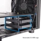 Корпус для компьютера Chieftec THE CUBE CI-03B-OP mATX без БП 20cm fan 2xUSB3.0 Type-C (58F8F9A3D4BE) - изображение 12