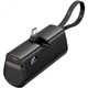 Батарея універсальна VENTION 4800mAh 22,5W PD, USB-C In/Out, LED display, with built-in USB-C cable Black (FHQB0) - зображення 1