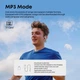 Беспроводные костные наушники Langsdom BE-18 Max с встроенной памятью 32 ГБ Открытые спортивные наушники для бега, тренировок и спорта Серо-салатовый - изображение 5