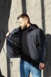 Демисезонная куртки большого размера от производителя UF-Fashion 123 - (двл) 66 темно-синий - изображение 6