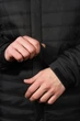 Куртка демісезонна чоловіча великого розміру UF-Fashion 124 - (двл) 64 чорний - зображення 6