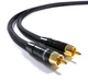 Аудіокабель Melodika Purple Raine Cable 2xRCA - 2x RCA directional cable 0,5m (MD2RD05) - зображення 1
