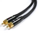 Аудіокабель Melodika Purple Raine Cable 2xRCA - 2x RCA directional cable 0,5m (MD2RD05) - зображення 2