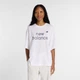 Женская белая футболка New Balance Jersey Graphic 40 (L) (WT61L713WT) - изображение 1