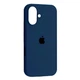 Чехол для iPhone 16 силиконовый Soft-touch Silicone Case Full Size (AA) Deep Navy - изображение 2