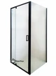 Душова кабіна Sunways 90-100x90x190 см Black Line без піддону матове скло 6 мм розпашні двері - зображення 3