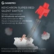 Клавіатура GamePro Asgard Drakkar Keychron Super Red Switch Wireless/Bluetooth/USB UA Black (MK305BK) - зображення 9