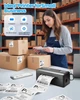 Термопринтер этикеток ByteCintia Y41BT 4x6 Bluetooth, черный - изображение 6