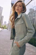 Жіноча куртка-піджак вільного крою Seventeen L-XL Оливковий (2000000195858) - изображение 1